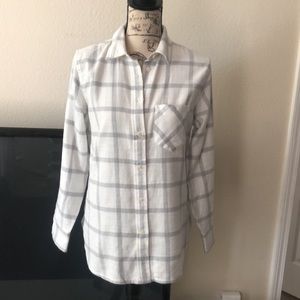 J. Crew Women's Classic-Fit Shirt in Windowpane Plaid Flannel